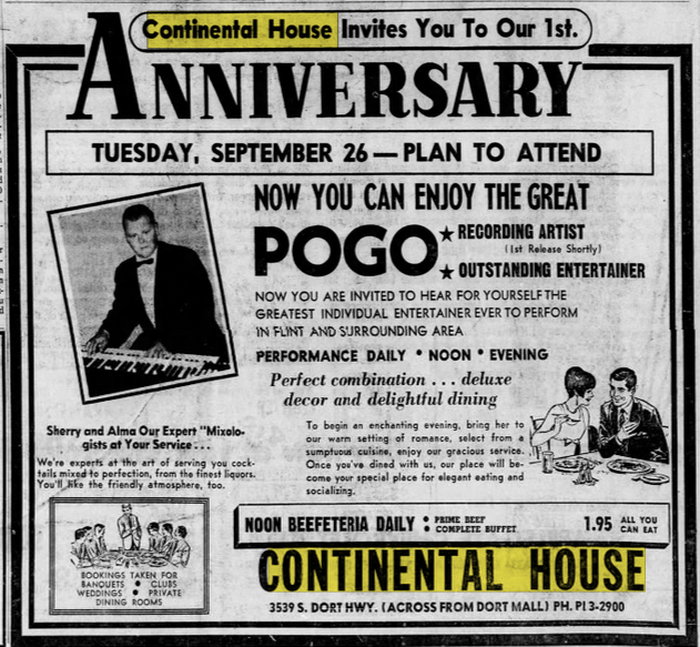 Continental House (The Machine Shop) - Sep 20 1967 Article